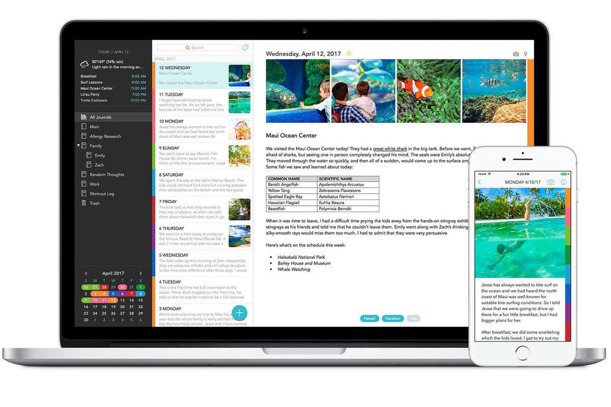 journal app for mac desktop